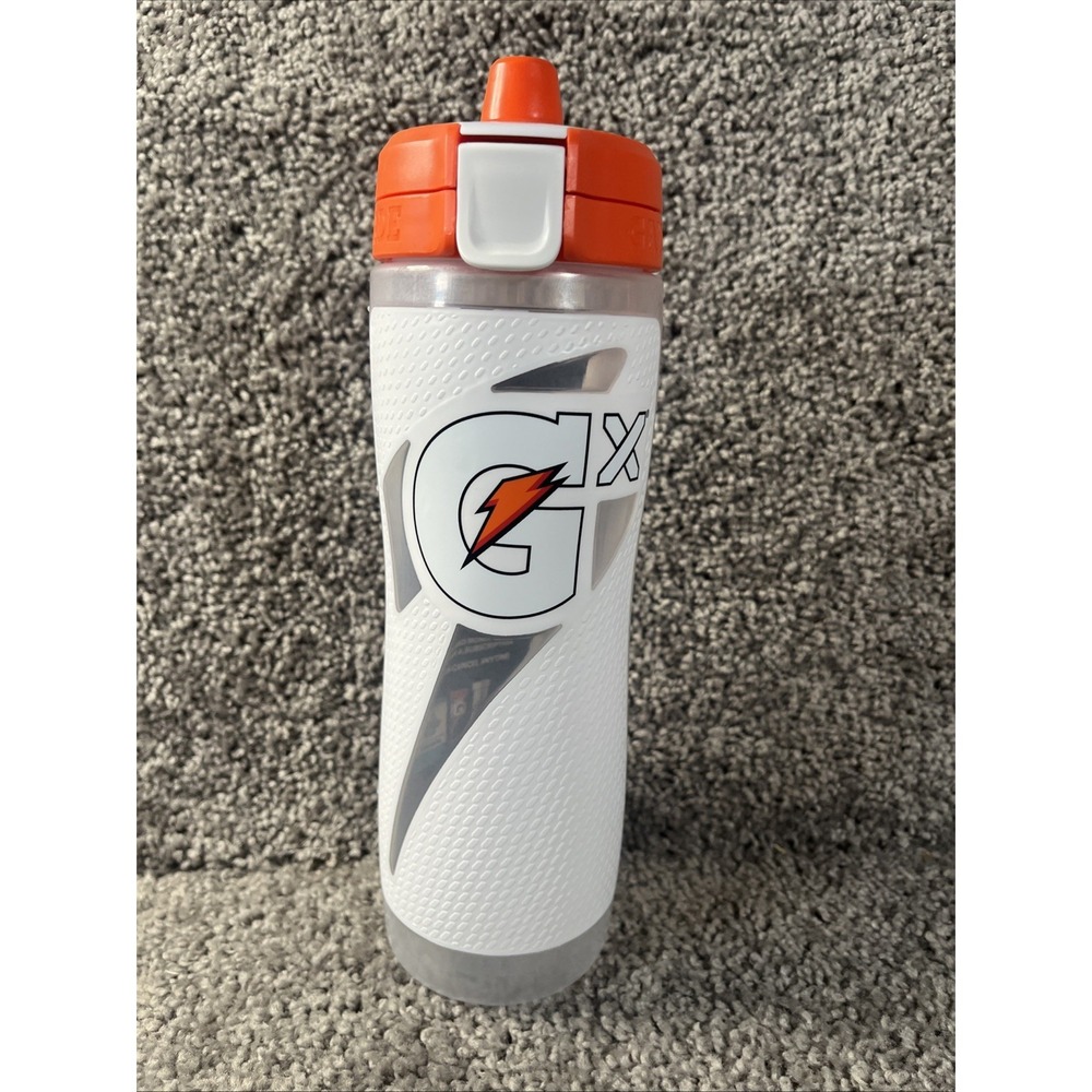 Gatorade Gx Plastic Squeeze Bottle, White, 30oz 30 Ounces, White